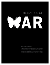 White Butterfly Poster